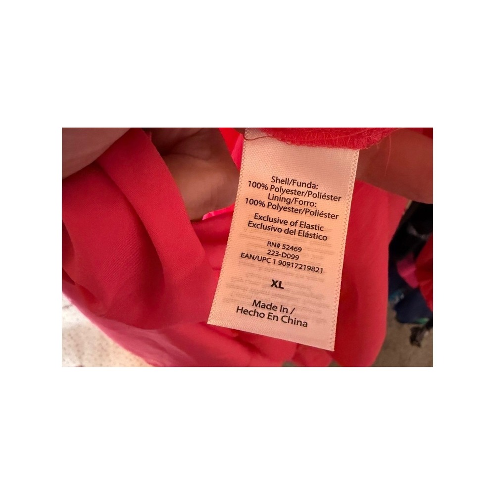 454.  Romantic Boho Festival Pink Off Shoulder Smocked Maxi Dress XL Vacation - Picture 5 of 5